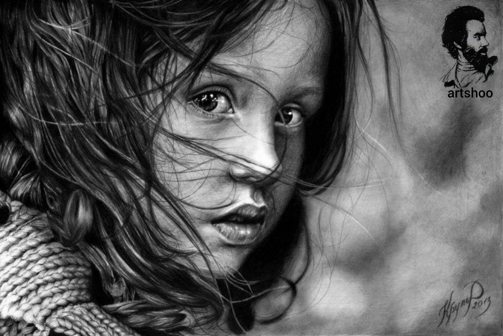 مدل کودک سیاه قلم